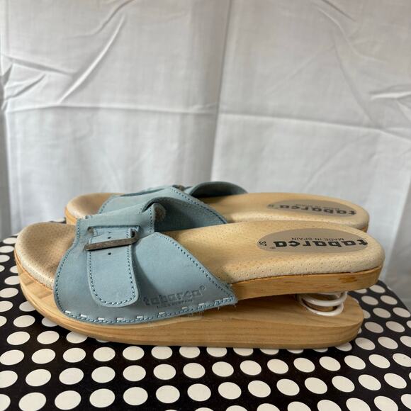 Tabarca Blue Leather Spring Sandals Made in Spain Size 37 - Picture 5 of 6